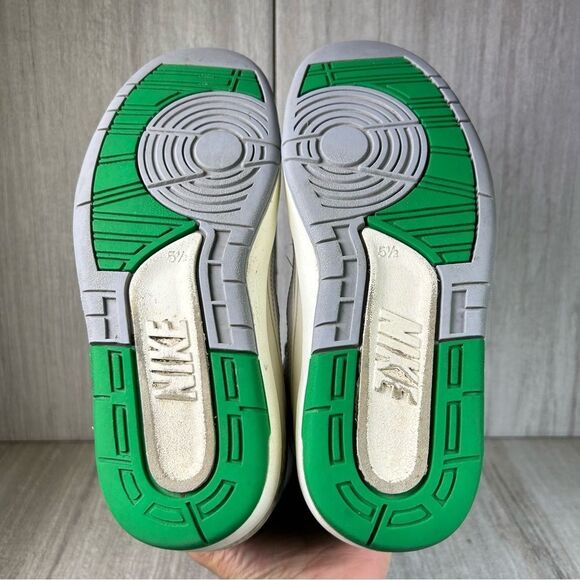 Nike Air Jordan 2 Retro Lucky Green Sail White Sneaker Shoes Women’s Size 7 - Picture 8 of 10